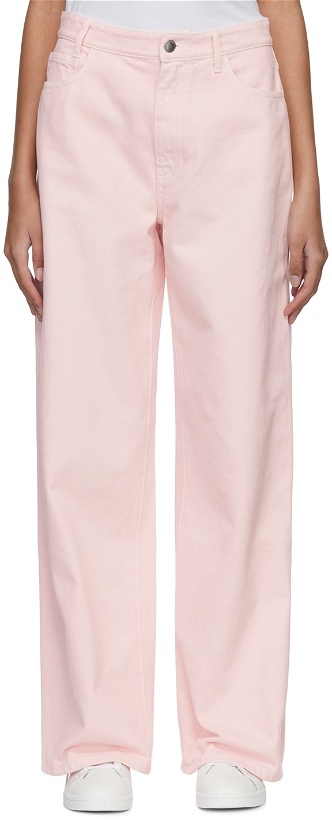 Photo: Raf Simons Pink Wide-Fit Jeans