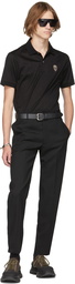 Alexander McQueen Black Wool Gabardine Trousers