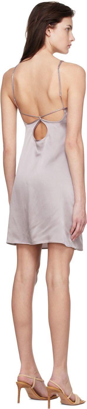 Araks SSENSE Exclusive Grey Silk Mini Dress