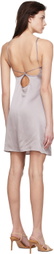 Araks SSENSE Exclusive Grey Silk Mini Dress