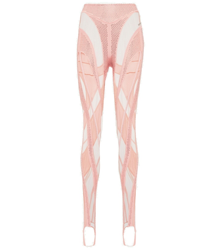 Photo: Mugler - Paneled stirrup leggings