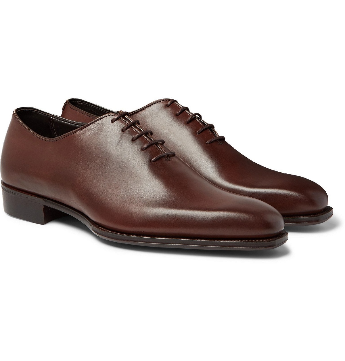 Photo: Kingsman - George Cleverley Whole-Cut Leather Oxford Shoes - Brown