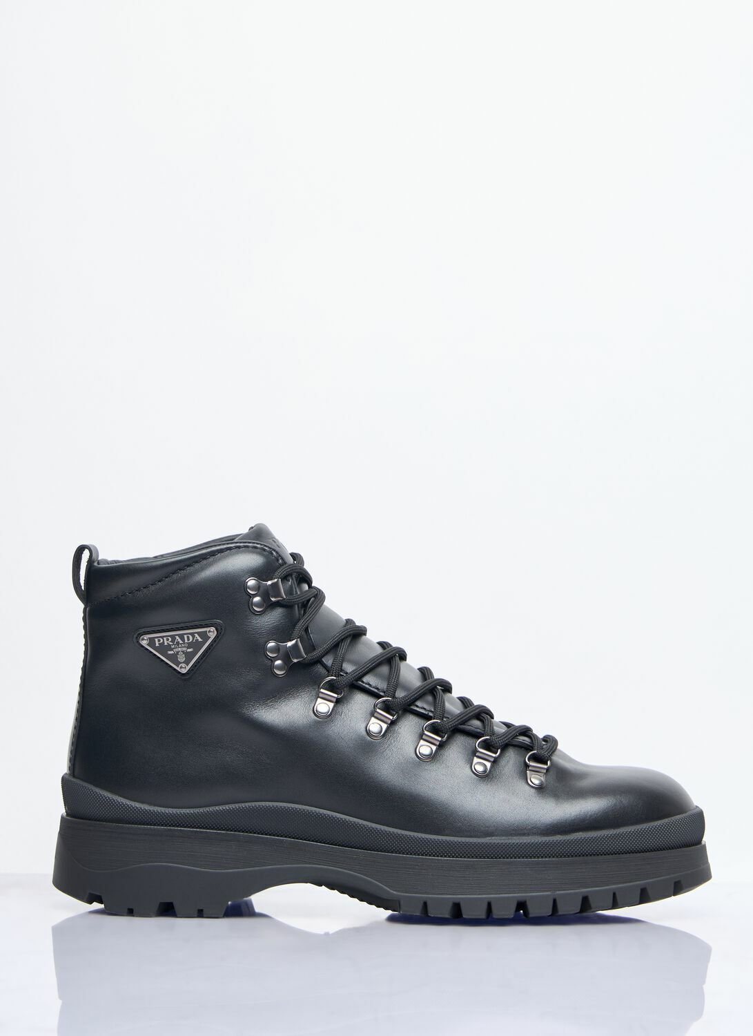 Prada Brixxen Lace-Up Boots Prada