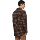 Marni Brown & Yellow Polka-Dot Shirt