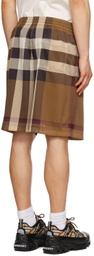 Burberry Brown Check Shorts