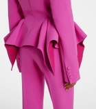 Safiyaa Double-breasted peplum blazer
