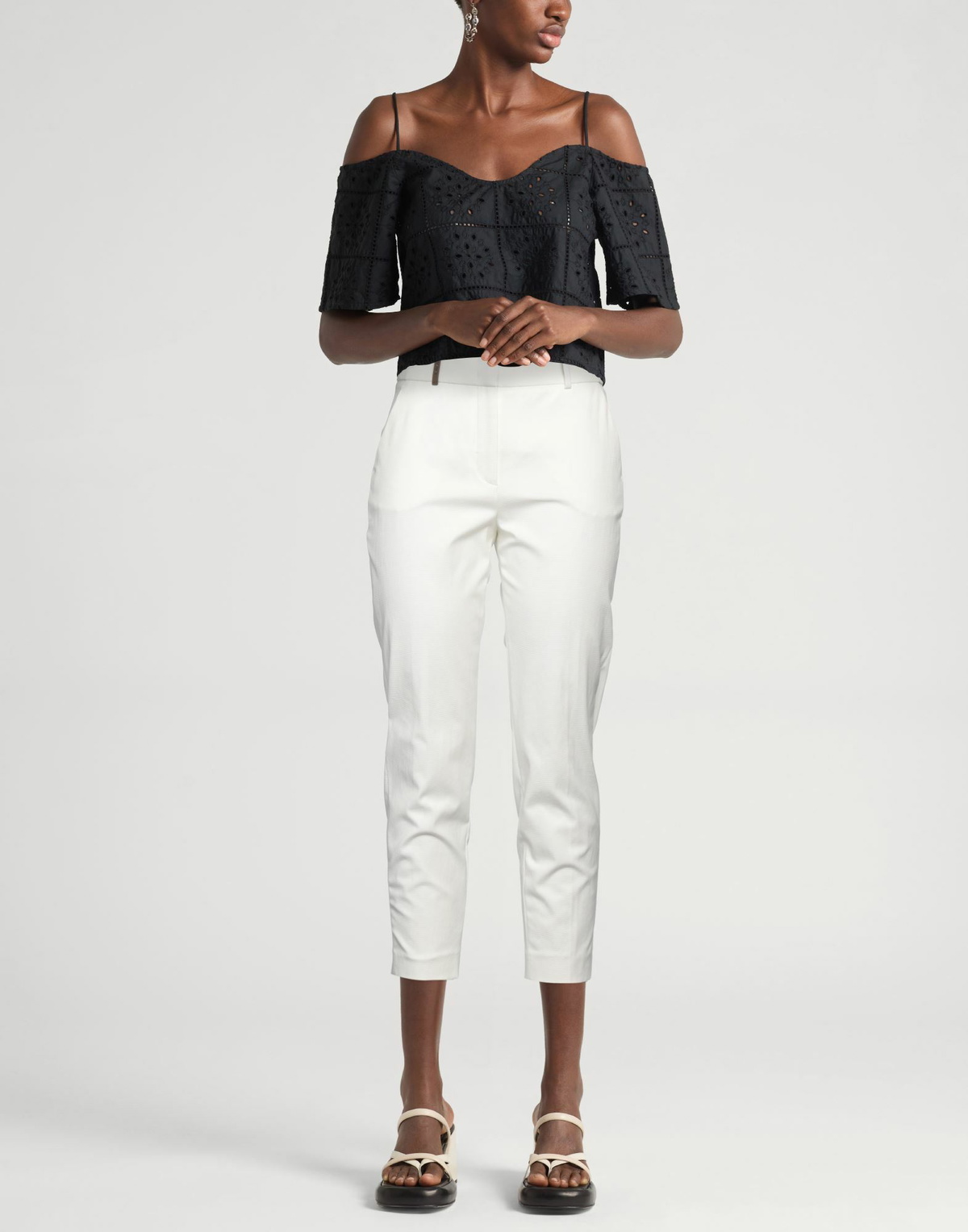 Peserico Womens Pants Ivory