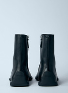 Jil Sander Leather Zip-Up Ankle Boot
