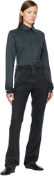 Rier Black Faded Jeans