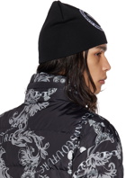 Versace Jeans Couture Black Embroidered Beanie