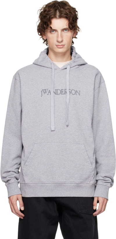 Photo: JW Anderson Gray Logo Embroidery Hoodie