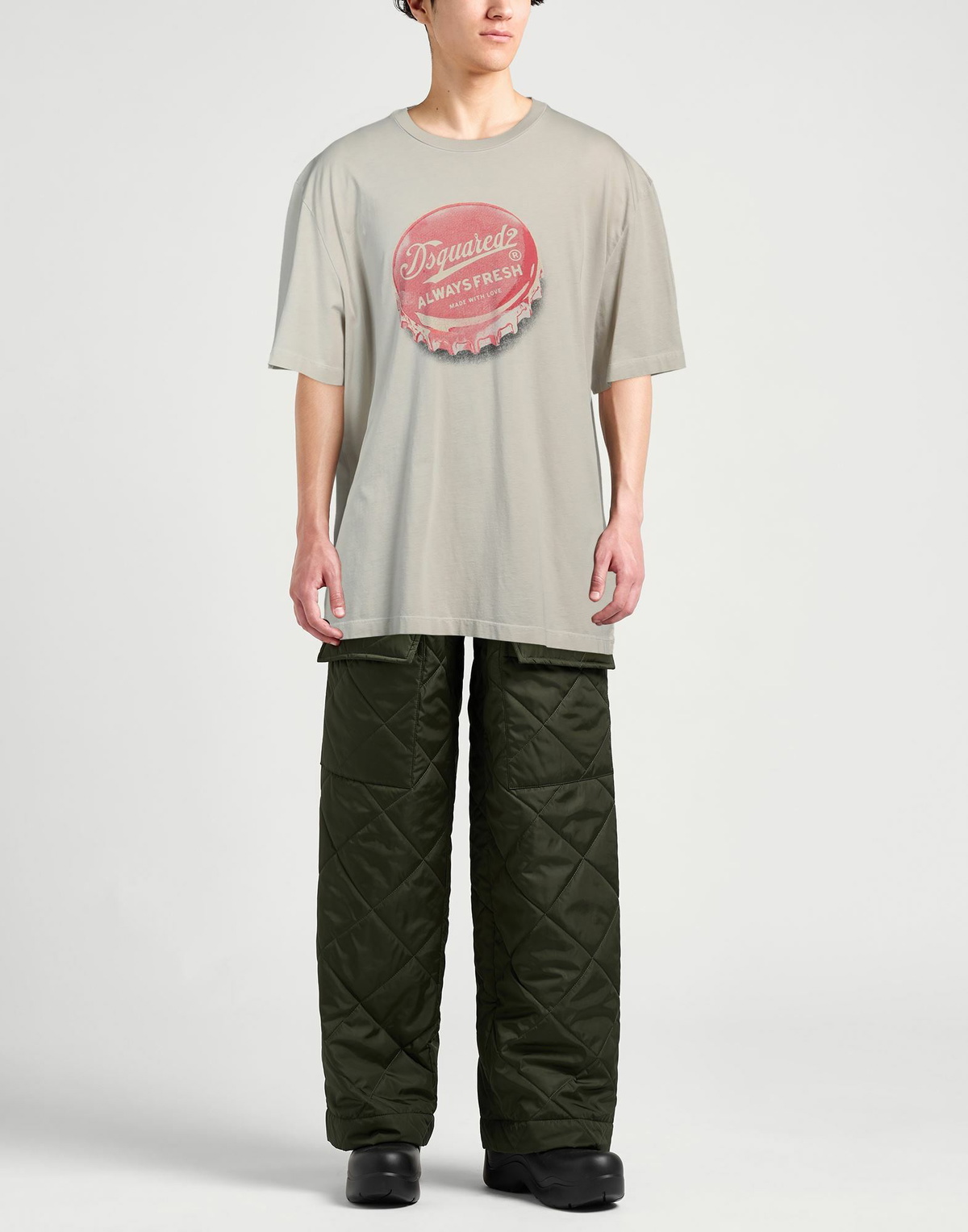 Dsquared2 Mens T-shirt in Beige