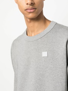 ACNE STUDIOS - Logo Cotton Crewneck Sweatshirt