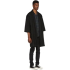 Naked and Famous Denim SSENSE Exclusive Black Over Coat