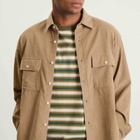 Café Mountain Men's Double Pocket Seersucker Cord Heritage Shirt in Oat