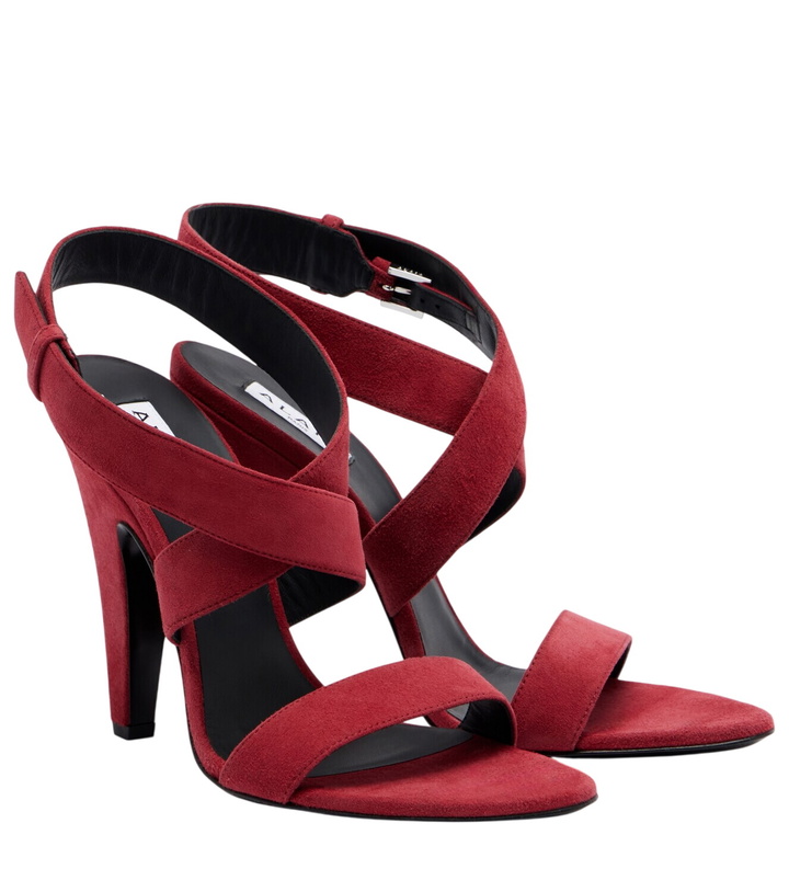 Photo: Alaïa Cone suede slingback sandals