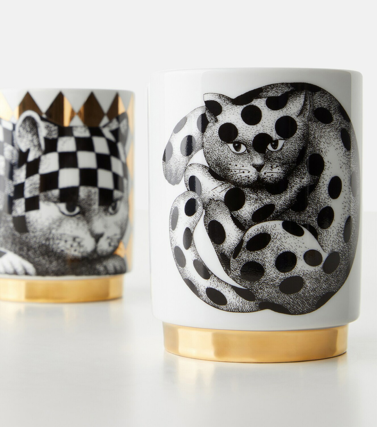 Fornasetti High Fidelity porcelain scented candle