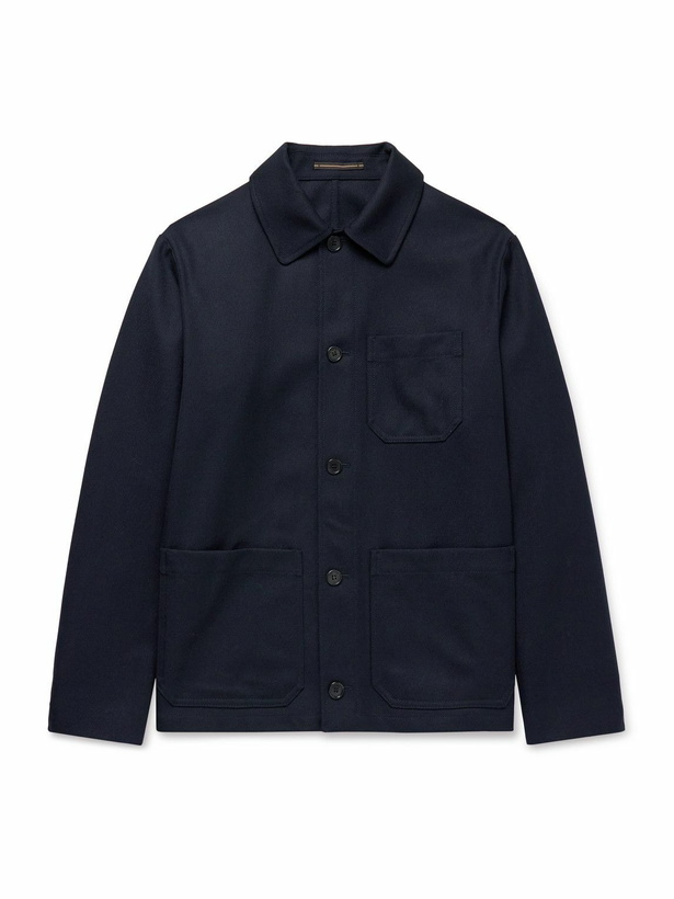 Photo: Incotex - Twill Chore Jacket - Blue