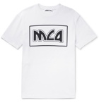 McQ Alexander McQueen - Printed Cotton-Jersey T-Shirt - Men - White