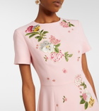 Carolina Herrera Floral embroidered crêpe gown