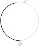 Santangelo Brown & White Suma Necklace