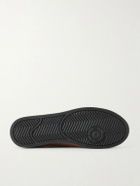 John Lobb - Court Panelled Nubuck Sneakers - Brown