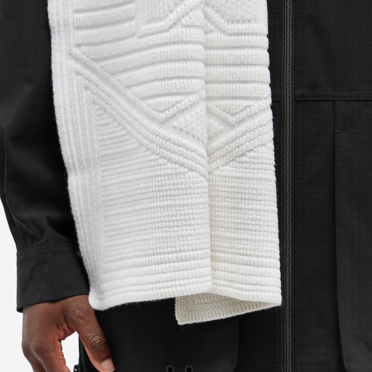Y-3 Men's En Scarf in Talc