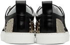 Moschino Black Leather Sneakers