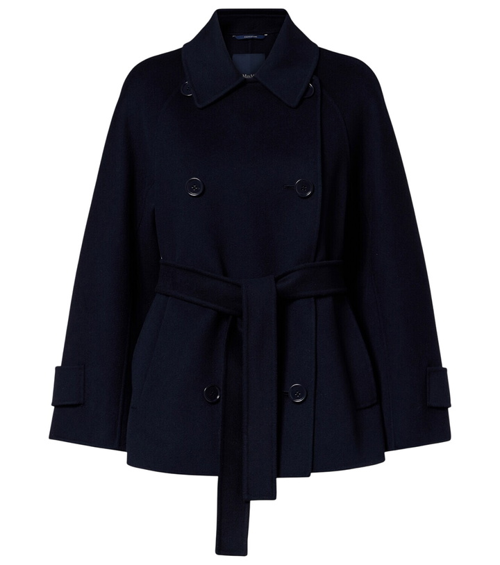 Photo: 'S Max Mara Louise belted double-breasted virgin wool jacket