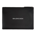 Balenciaga Black Logo Zip Pouch