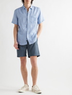 Faherty - Laguna Checked Linen Shirt - Blue