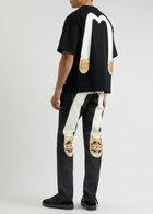 Evisu Kamon Daicock Printed Slim-leg Jeans Indigo
