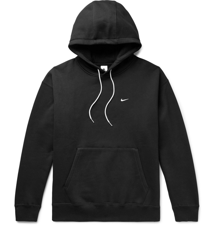 Photo: Nike - NRG Fleece-Back Cotton-Blend Jersey Hoodie - Black