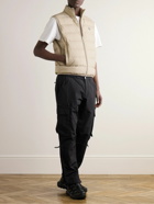 Moncler - Contrin Slim-Fit Logo-Appliquéd Quilted Shell Down Gilet - Neutrals