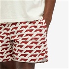 Rhude Men's Dolce Vita Swim Shorts in Red/Cream