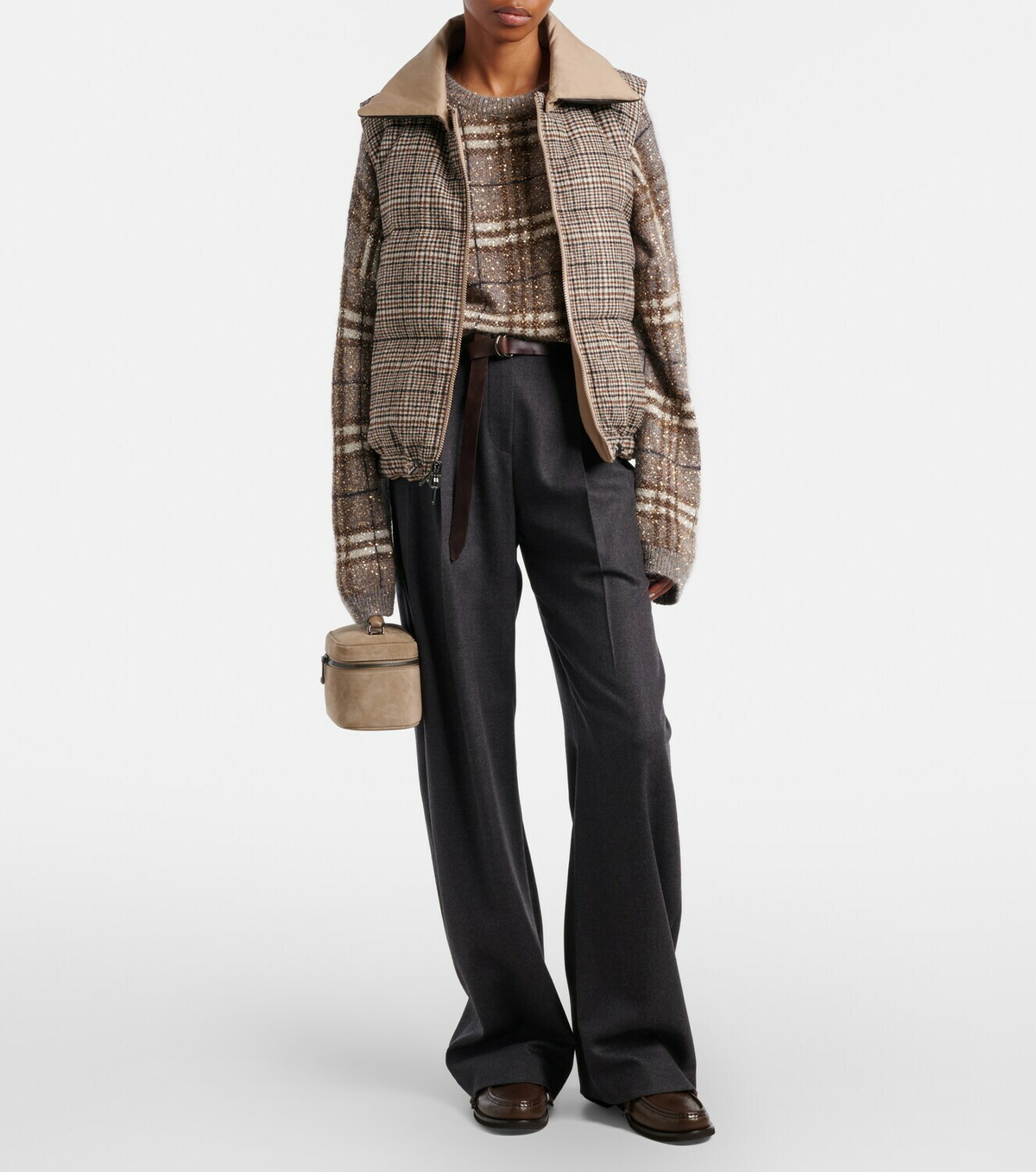 Brunello Cucinelli Virgin wool wide-leg pants