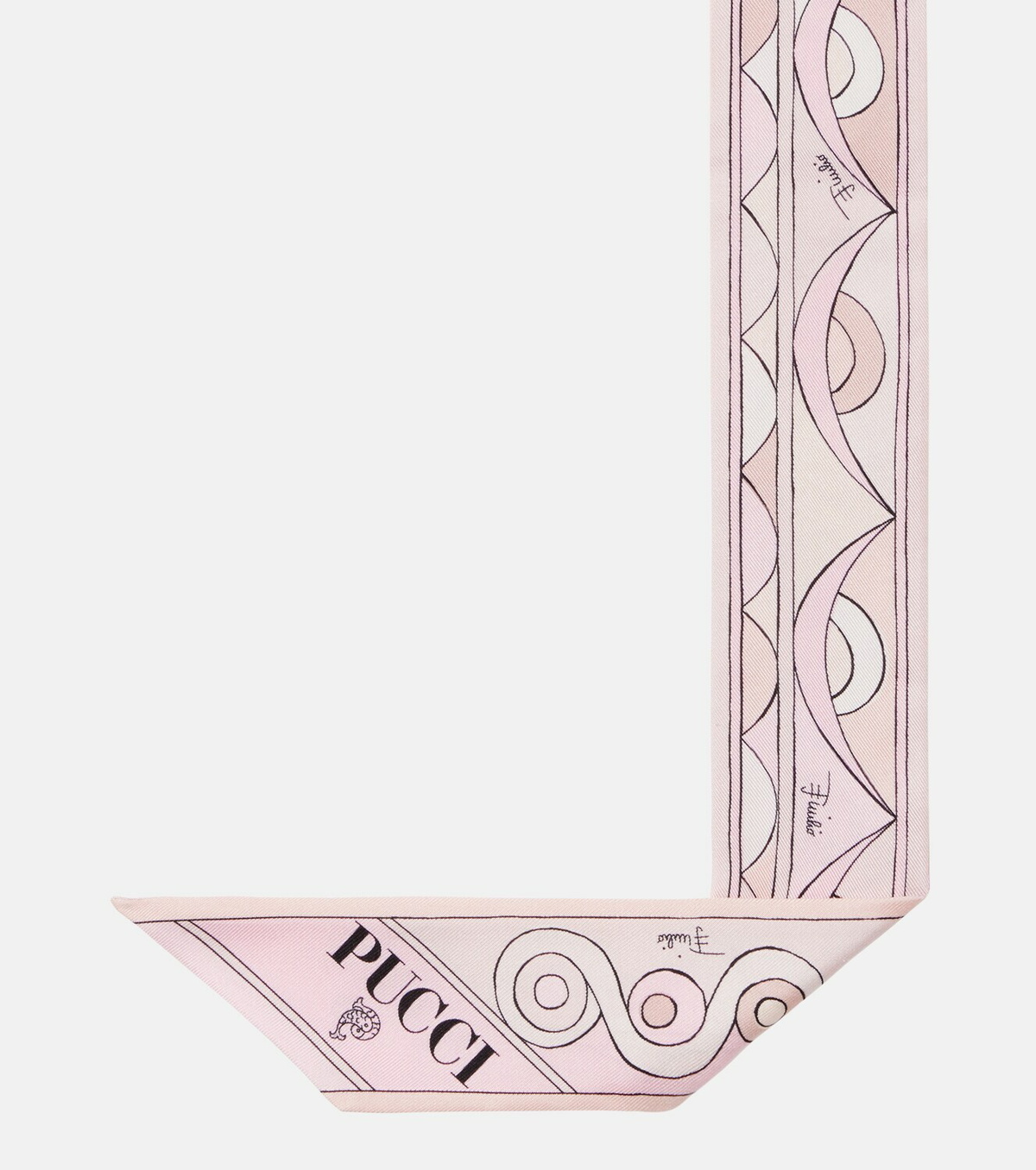 Pucci Iride and Rombi silk twill scarf