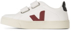 Veja Kids White & Red Esplar Sneakers