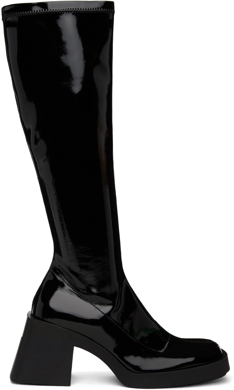 【関税込み】Justine Clenquet ブラック Milla ブーツ Justine Clenquet SSENSE Exclusive Black Eddie Tall Boots