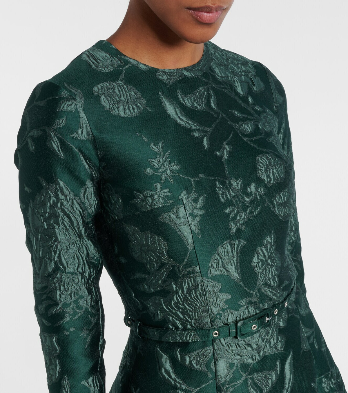 Emilia Wickstead Capucine floral cloqué midi dress