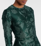 Emilia Wickstead Capucine floral cloqué midi dress
