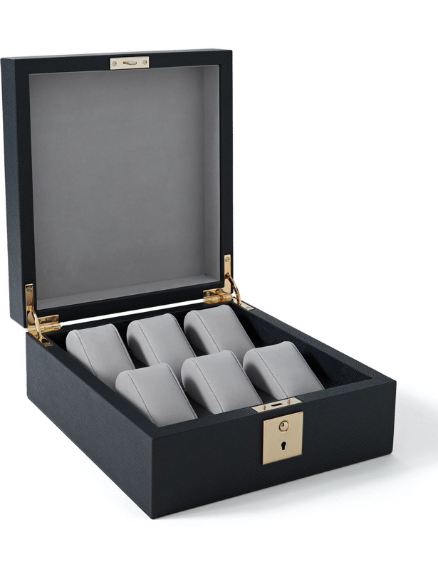 Photo: Smythson - Panama Cross-Grain Leather Watch Box