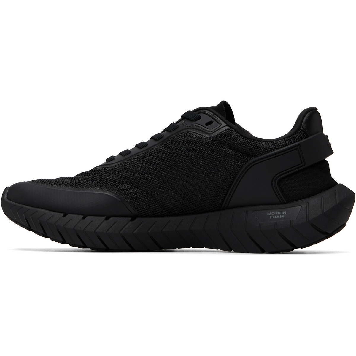 BOSS Black Leather Trims Running Sneakers
