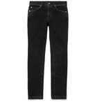 Rhude - Skinny-Fit Distressed Denim Jeans - Black