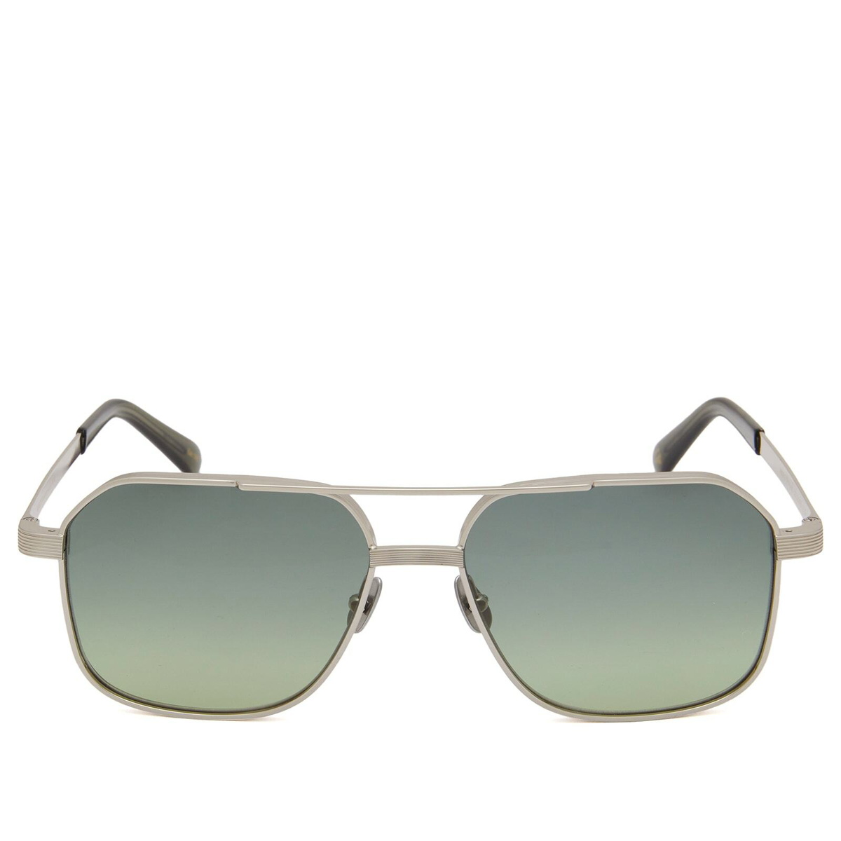 Moscot Mingle Sunglasses in Silver/Forest Wood Moscot