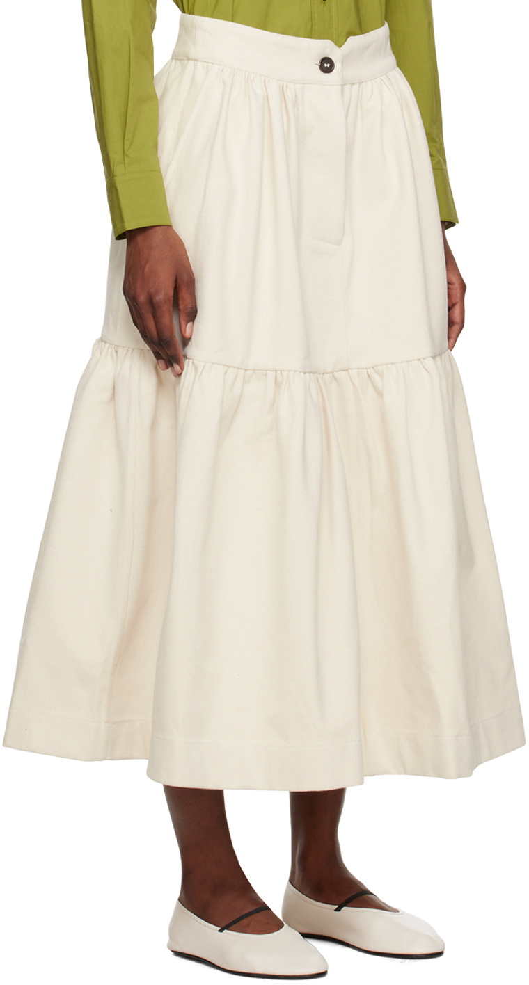 Cawley Off-White Patience Midi Skirt