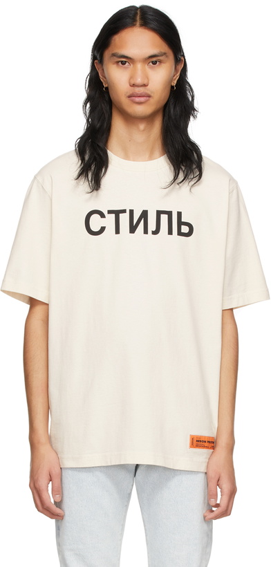 Photo: Heron Preston Off-White 'CTNMB' T-Shirt