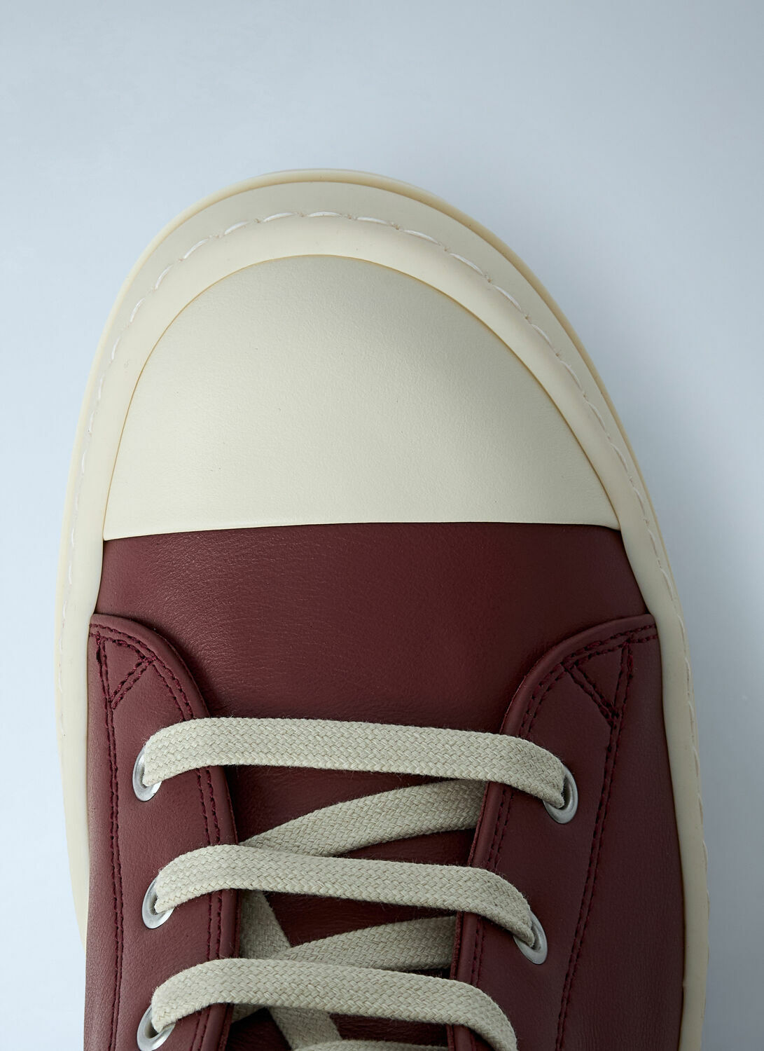 Rick Owens Leather High-Top Sneakers