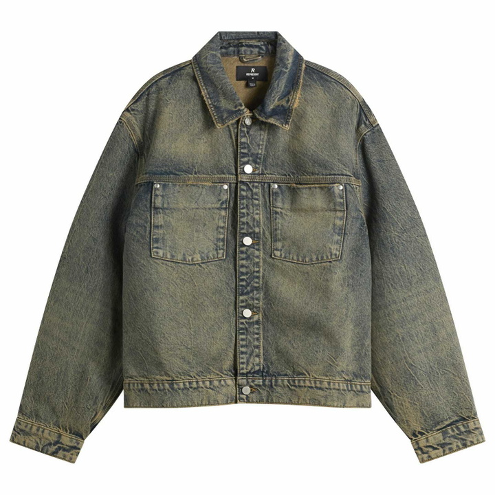 Photo: Represent Men's Denim Trucker Jacket in Blue Cream