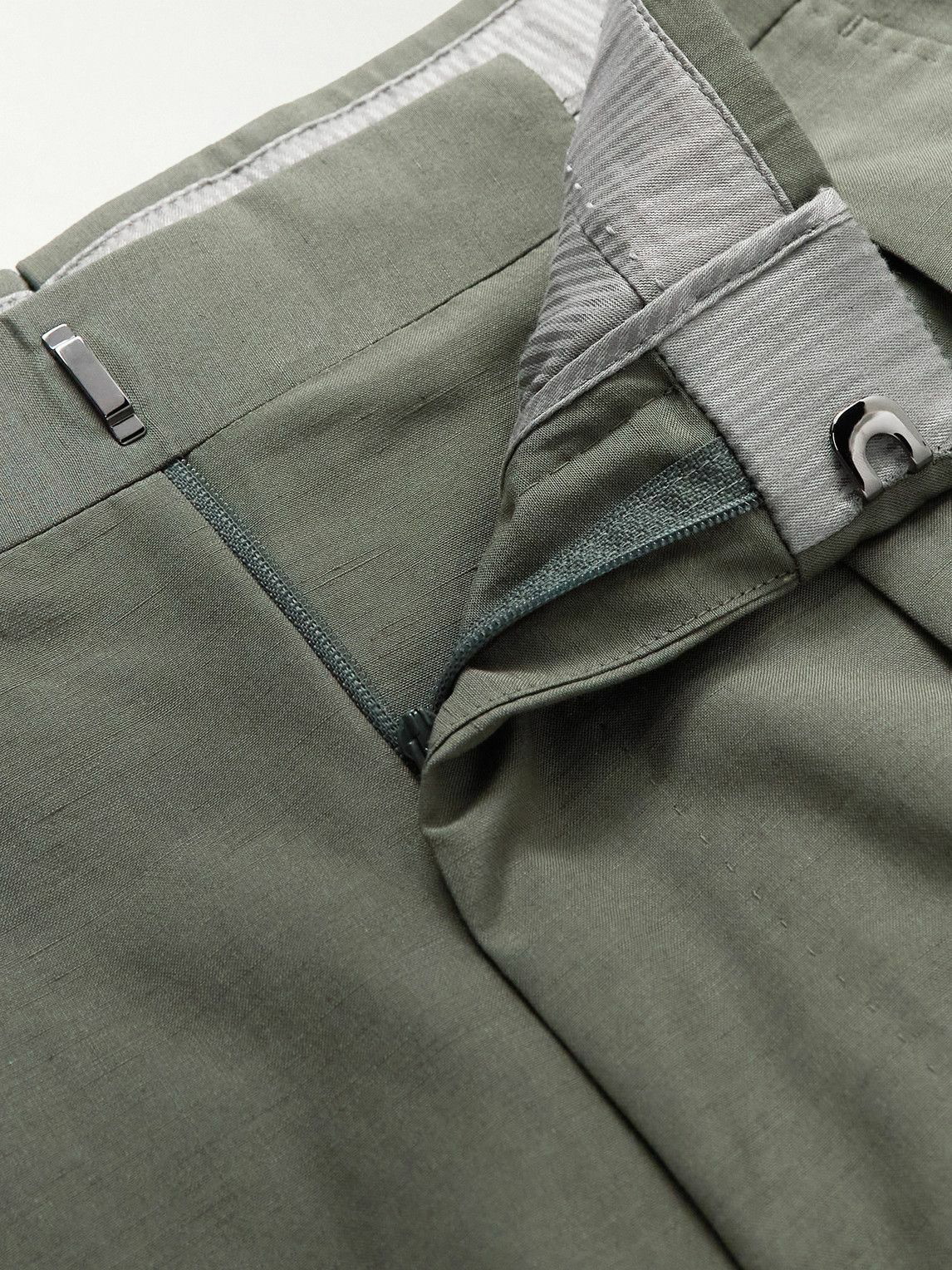 ROWIE The Label - Carlotta Silk Linen Wide Pants Iron - Bottoms